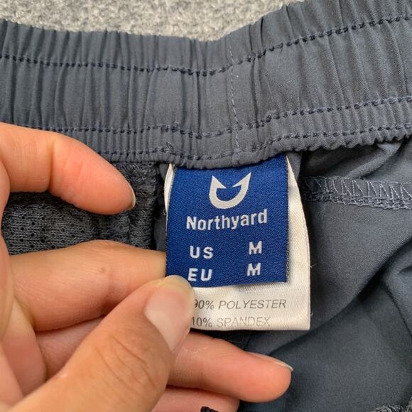 Northyard Shorts Mens M Medium Reflective Zipper Pocket Athletic Workout Running - Picture 7 of 13